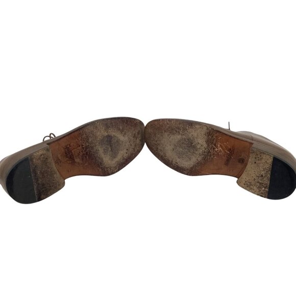 Bally Scribe Mens Brown Leather Cap Toe Lace Up Oxford Dress Shoes Size 9 - Picture 8 of 8